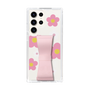 Slim Protection Case - STAND & RING RIBBON Sakura Pink［ Rune Naito - RUNE Flower - Pink ］