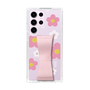 Slim Protection Case - STAND & RING RIBBON Sakura Pink［ Rune Naito - RUNE Flower - Pink ］