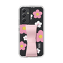 Slim Protection Case - STAND & RING RIBBON Sakura Pink［ Rune Naito - RUNE Flower - Pink ］