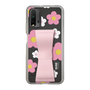 Slim Protection Case - STAND & RING RIBBON Sakura Pink［ Rune Naito - RUNE Flower - Pink ］