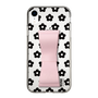 Slim Protection Case - STAND & RING RIBBON Sakura Pink［ Rune Naito - RUNE Flower - Black ］