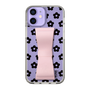Slim Protection Case - STAND & RING RIBBON Sakura Pink［ Rune Naito - RUNE Flower - Black ］