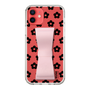 Slim Protection Case - STAND & RING RIBBON Sakura Pink［ Rune Naito - RUNE Flower - Black ］