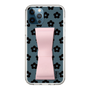 Slim Protection Case - STAND & RING RIBBON Sakura Pink［ Rune Naito - RUNE Flower - Black ］