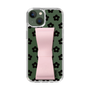 Slim Protection Case - STAND & RING RIBBON Sakura Pink［ Rune Naito - RUNE Flower - Black ］