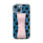 Slim Protection Case - STAND & RING RIBBON Sakura Pink［ Rune Naito - RUNE Flower - Black ］