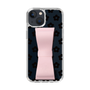 Slim Protection Case - STAND & RING RIBBON Sakura Pink［ Rune Naito - RUNE Flower - Black ］