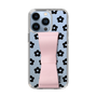 Slim Protection Case - STAND & RING RIBBON Sakura Pink［ Rune Naito - RUNE Flower - Black ］