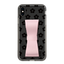 Slim Protection Case - STAND & RING RIBBON Sakura Pink［ Rune Naito - RUNE Flower - Black ］