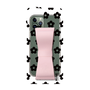 Slim Protection Case - STAND & RING RIBBON Sakura Pink［ Rune Naito - RUNE Flower - Black ］