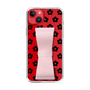 Slim Protection Case - STAND & RING RIBBON Sakura Pink［ Rune Naito - RUNE Flower - Black ］