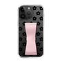 Slim Protection Case - STAND & RING RIBBON Sakura Pink［ Rune Naito - RUNE Flower - Black ］