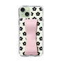 Slim Protection Case - STAND & RING RIBBON Sakura Pink［ Rune Naito - RUNE Flower - Black ］