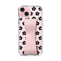 Slim Protection Case - STAND & RING RIBBON Sakura Pink［ Rune Naito - RUNE Flower - Black ］