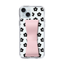 Slim Protection Case - STAND & RING RIBBON Sakura Pink［ Rune Naito - RUNE Flower - Black ］