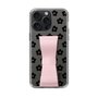 Slim Protection Case - STAND & RING RIBBON Sakura Pink［ Rune Naito - RUNE Flower - Black ］