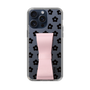 Slim Protection Case - STAND & RING RIBBON Sakura Pink［ Rune Naito - RUNE Flower - Black ］