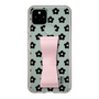 Slim Protection Case - STAND & RING RIBBON Sakura Pink［ Rune Naito - RUNE Flower - Black ］