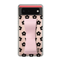 Slim Protection Case - STAND & RING RIBBON Sakura Pink［ Rune Naito - RUNE Flower - Black ］