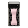 Slim Protection Case - STAND & RING RIBBON Sakura Pink［ Rune Naito - RUNE Flower - Black ］