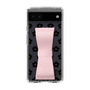Slim Protection Case - STAND & RING RIBBON Sakura Pink［ Rune Naito - RUNE Flower - Black ］