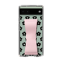 Slim Protection Case - STAND & RING RIBBON Sakura Pink［ Rune Naito - RUNE Flower - Black ］