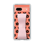 Slim Protection Case - STAND & RING RIBBON Sakura Pink［ Rune Naito - RUNE Flower - Black ］