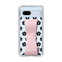 Slim Protection Case - STAND & RING RIBBON Sakura Pink［ Rune Naito - RUNE Flower - Black ］