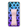 Slim Protection Case - STAND & RING RIBBON Sakura Pink［ Rune Naito - RUNE Flower - Black ］