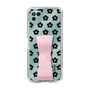 Slim Protection Case - STAND & RING RIBBON Sakura Pink［ Rune Naito - RUNE Flower - Black ］