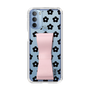 Slim Protection Case - STAND & RING RIBBON Sakura Pink［ Rune Naito - RUNE Flower - Black ］