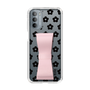 Slim Protection Case - STAND & RING RIBBON Sakura Pink［ Rune Naito - RUNE Flower - Black ］