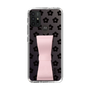 Slim Protection Case - STAND & RING RIBBON Sakura Pink［ Rune Naito - RUNE Flower - Black ］