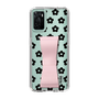 Slim Protection Case - STAND & RING RIBBON Sakura Pink［ Rune Naito - RUNE Flower - Black ］
