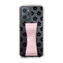 Slim Protection Case - STAND & RING RIBBON Sakura Pink［ Rune Naito - RUNE Flower - Black ］