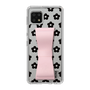 Slim Protection Case - STAND & RING RIBBON Sakura Pink［ Rune Naito - RUNE Flower - Black ］