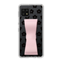 Slim Protection Case - STAND & RING RIBBON Sakura Pink［ Rune Naito - RUNE Flower - Black ］