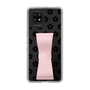 Slim Protection Case - STAND & RING RIBBON Sakura Pink［ Rune Naito - RUNE Flower - Black ］