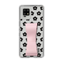 Slim Protection Case - STAND & RING RIBBON Sakura Pink［ Rune Naito - RUNE Flower - Black ］