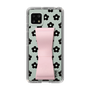 Slim Protection Case - STAND & RING RIBBON Sakura Pink［ Rune Naito - RUNE Flower - Black ］