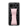 Slim Protection Case - STAND & RING RIBBON Sakura Pink［ Rune Naito - RUNE Flower - Black ］
