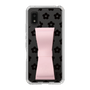 Slim Protection Case - STAND & RING RIBBON Sakura Pink［ Rune Naito - RUNE Flower - Black ］
