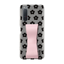 Slim Protection Case - STAND & RING RIBBON Sakura Pink［ Rune Naito - RUNE Flower - Black ］