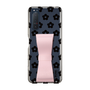 Slim Protection Case - STAND & RING RIBBON Sakura Pink［ Rune Naito - RUNE Flower - Black ］