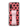 Slim Protection Case - STAND & RING RIBBON Sakura Pink［ Rune Naito - RUNE Flower - Black ］
