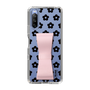 Slim Protection Case - STAND & RING RIBBON Sakura Pink［ Rune Naito - RUNE Flower - Black ］