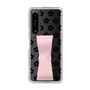 Slim Protection Case - STAND & RING RIBBON Sakura Pink［ Rune Naito - RUNE Flower - Black ］