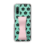 Slim Protection Case - STAND & RING RIBBON Sakura Pink［ Rune Naito - RUNE Flower - Black ］