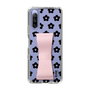 Slim Protection Case - STAND & RING RIBBON Sakura Pink［ Rune Naito - RUNE Flower - Black ］