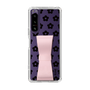 Slim Protection Case - STAND & RING RIBBON Sakura Pink［ Rune Naito - RUNE Flower - Black ］